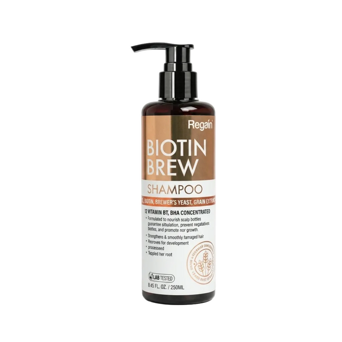 Regain Biotin Brew Shampoo 250ml | Strengthening & Hair Growth Support Shampoo