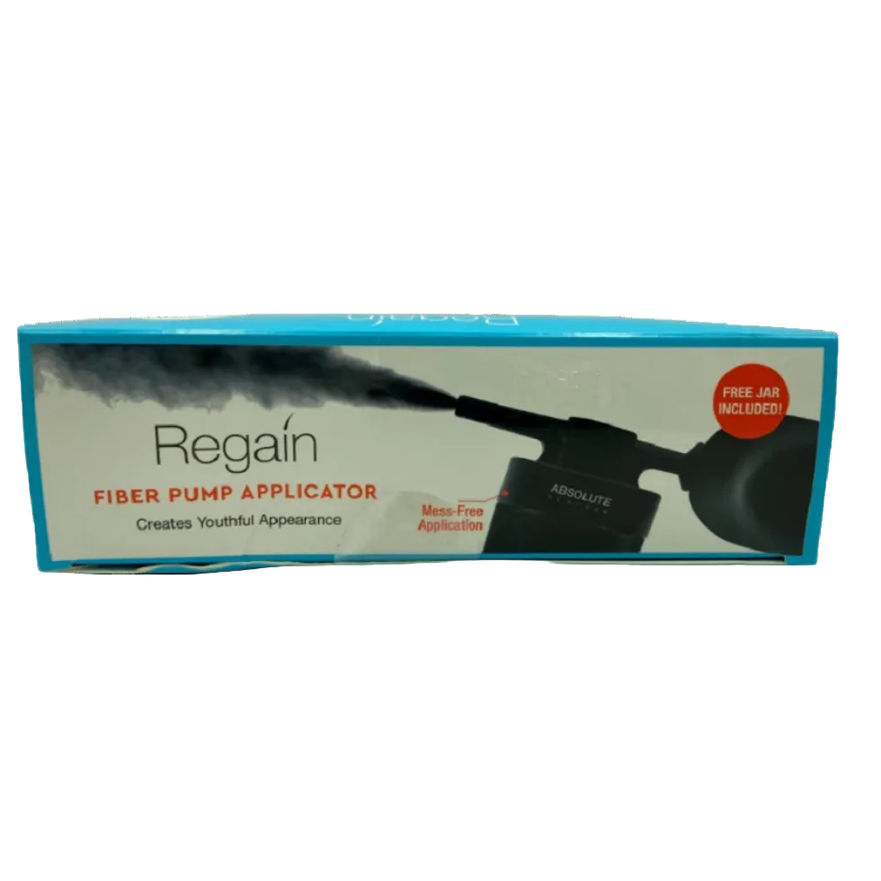regain fiber pump applicator for precise even mess free hair fiber application and natural looking hair coverage tool