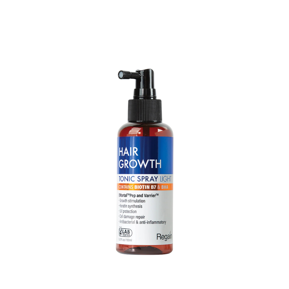 Regain hair growth tonic spray light strengthens roots and supports healthy hair growth