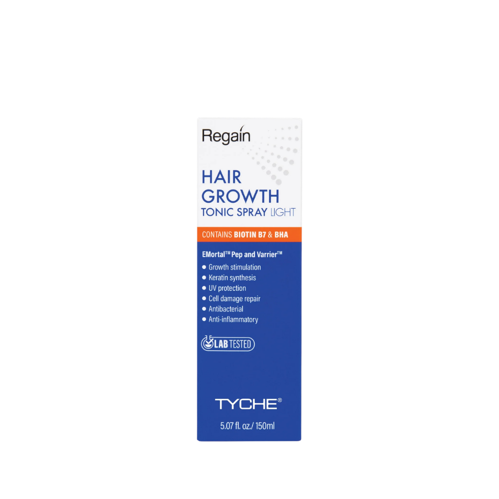 Regain hair growth tonic spray light strengthens roots and supports healthy hair growth