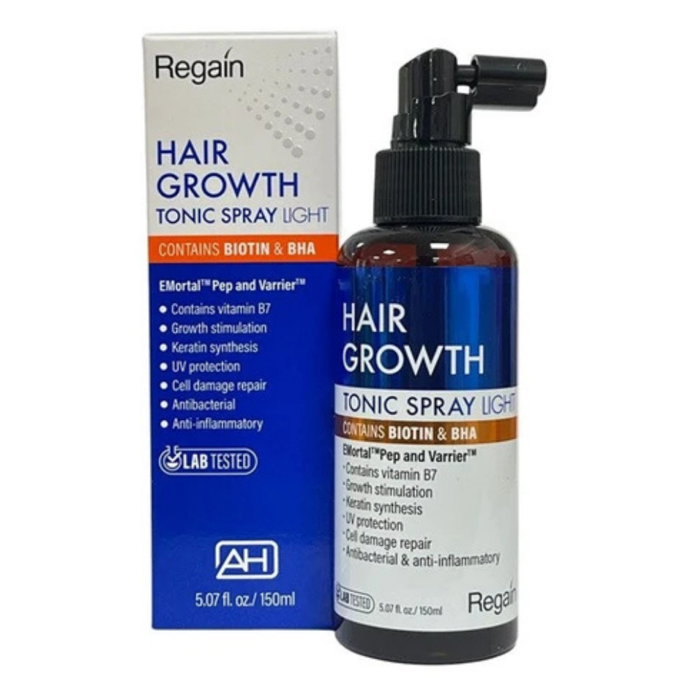 regain hair growth tonic spray light for refreshing scalp strengthening hair and supporting fuller thicker healthy hair appearance