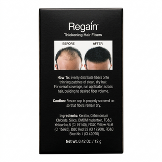 regain thickening hair fibers black for instant volume natural coverage and fuller thicker hair appearance solution