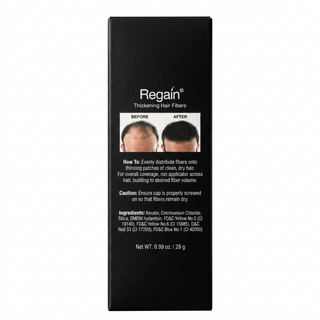 regain thickening hair fibers black for instant volume natural coverage and fuller thicker hair appearance