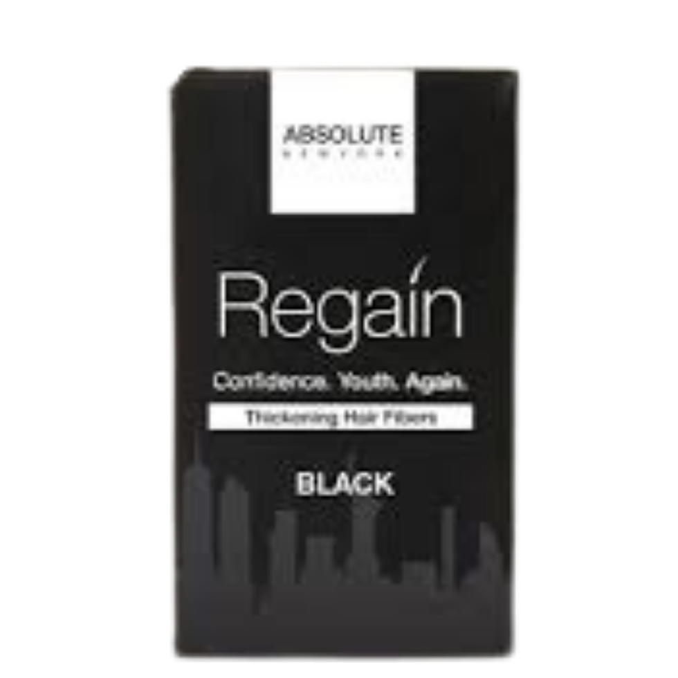 regain thickening hair fibers black 12g for instant volume natural coverage and fuller thicker hair appearance

