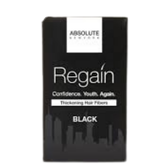 Regain Thickening Hair Fibers Black 12g | Instant Volume & Coverage