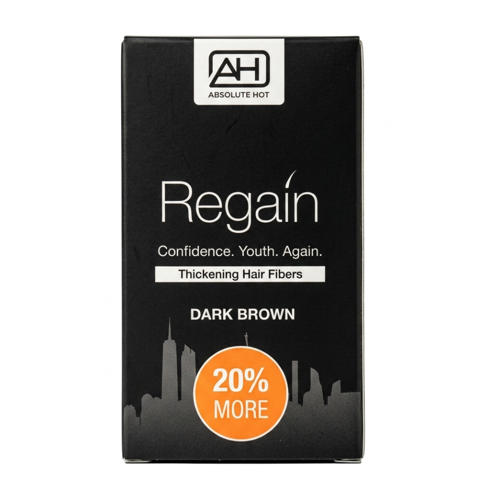 Regain dark brown hair fibers add volume and cover thinning areas naturally