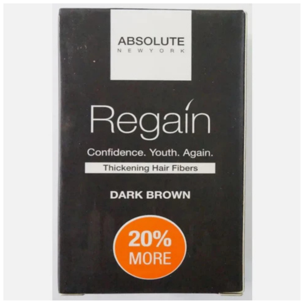 regain thickening hair fibers dark brown 12g for instant volume natural coverage and fuller thicker looking hair appearance
