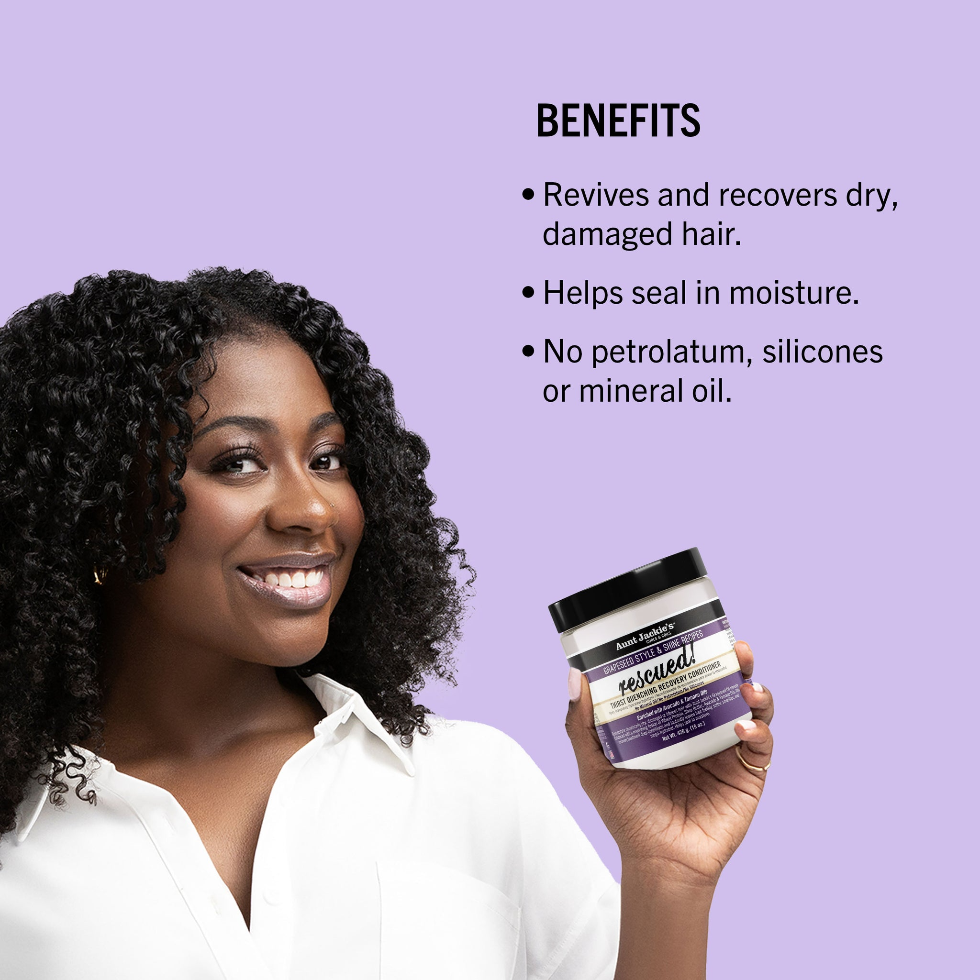 aunt jackies grapeseed rescued recovery conditioner 15oz moisture repair damaged hair care soft shine