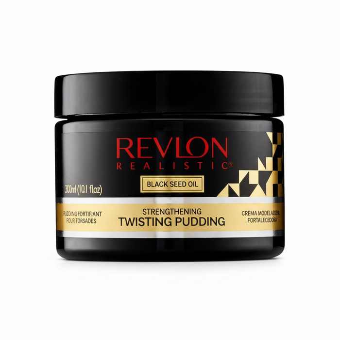 revlon black seed oil twisting pudding defines curls hydrates strengthens frizz control soft hair