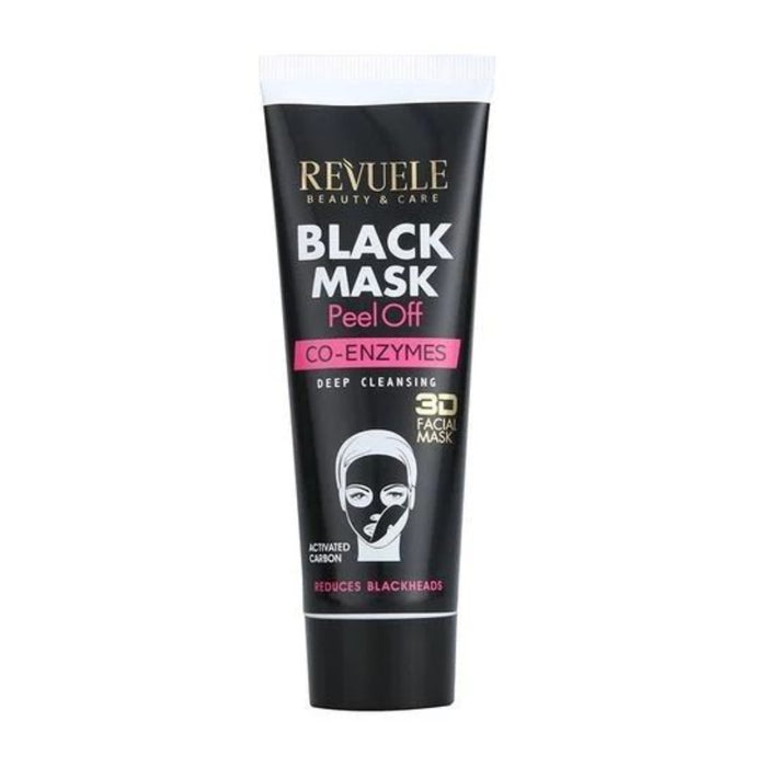 Revuele black peel off mask 80ml for deep cleansing pore care smooth clear radiant skin