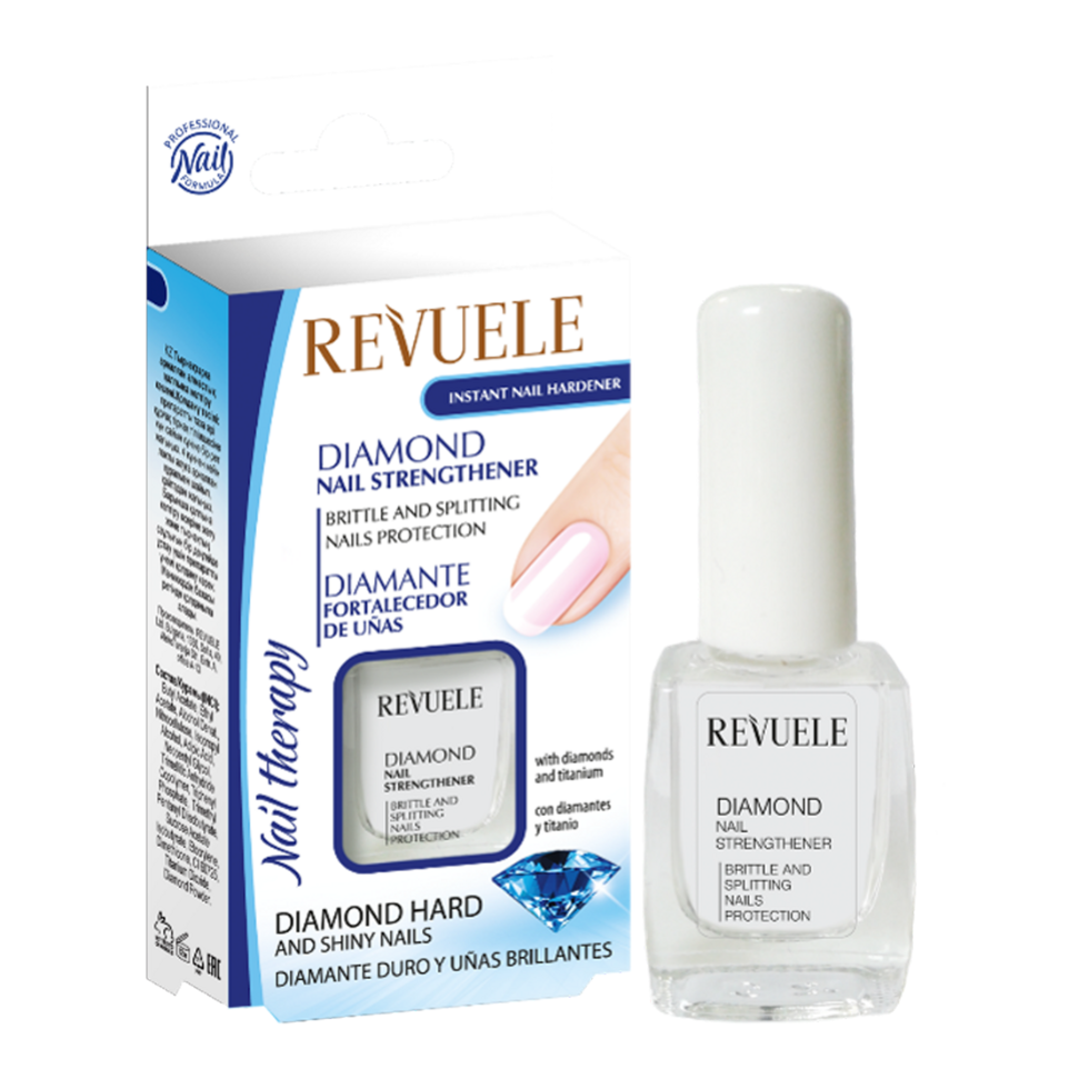 Revuele diamond nail strengthener for repairing strengthening healthy shiny nails
