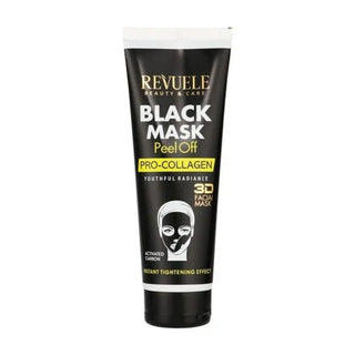 Revuele pro collagen black peel off mask 80ml for firm smooth youthful glowing skin