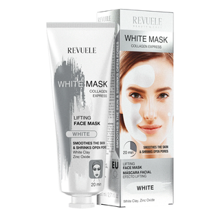 Revuele white mask collagen express 80ml for hydrating firming smooth anti aging radiant skin