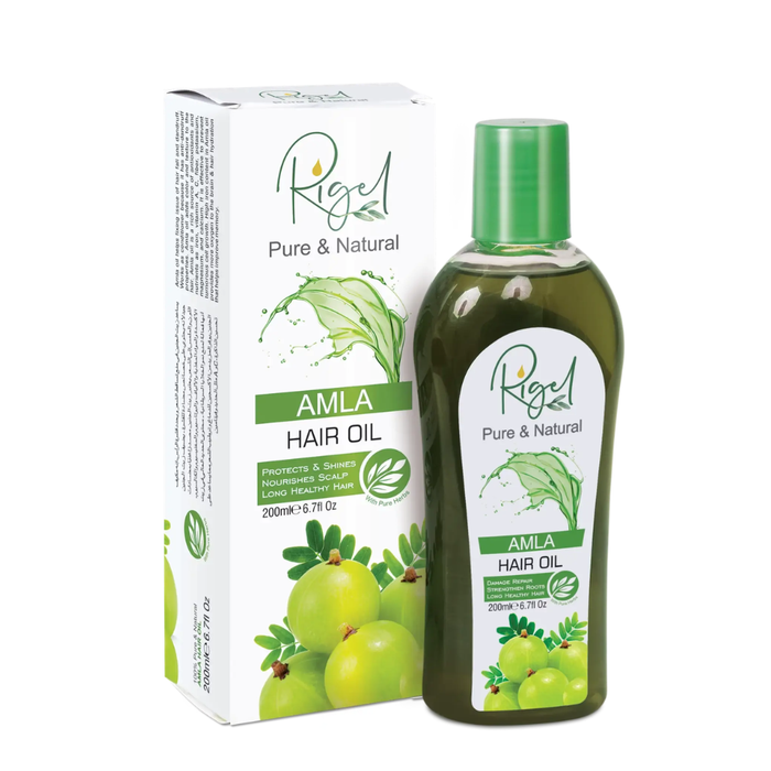 Rigel amla hair oil 200ml for hair strengthening growth nourishment and natural shine