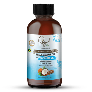 black castor coconut oil 120ml for hair growth skin nails nourishment and repair oil