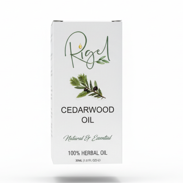 Rigel cedarwood oil 30ml for hair growth scalp balancing nourishment and strengthening care