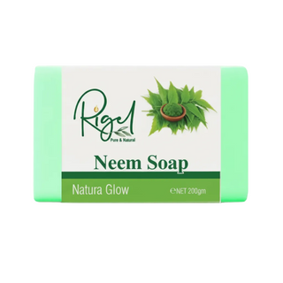 rigel natura glow neem soap gentle cleansing oil control antibacterial skin care bar