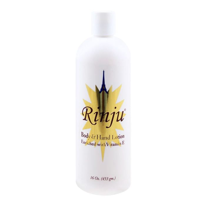 Rinju Body and Hand Lotion with Vitamin E 16oz for hydrated and soft skin