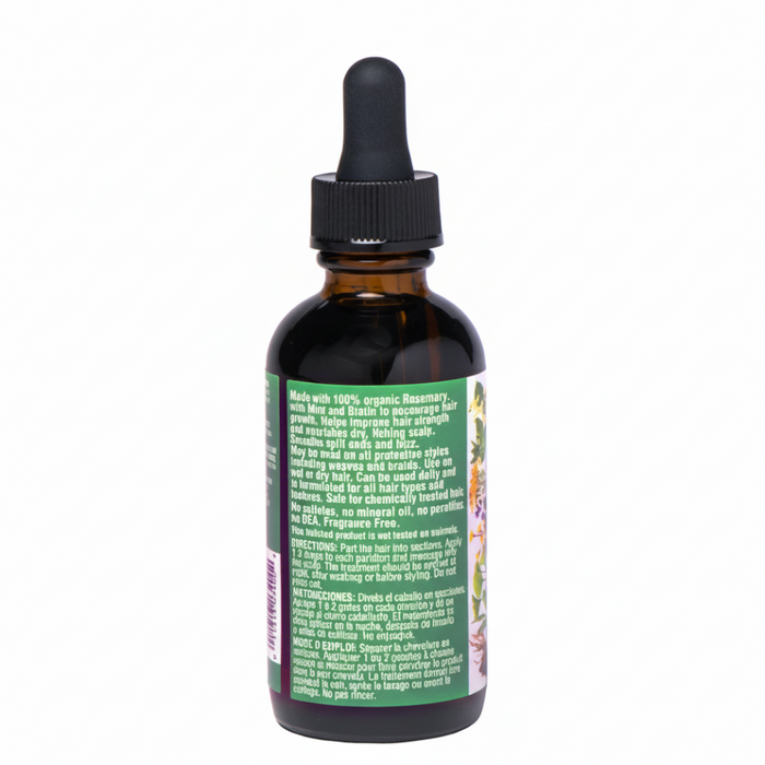 Fantasia IC rosemary and mint hair and scalp strengthening oil 2oz for growth nourishment shine and healthy strong hair