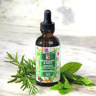 Fantasia IC rosemary and mint hair and scalp strengthening oil 2oz for growth nourishment shine and healthy strong hair