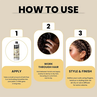 SOF N’ FREE Curl Activator Smoothie 350ml | Define & Moisturize Natural Curls