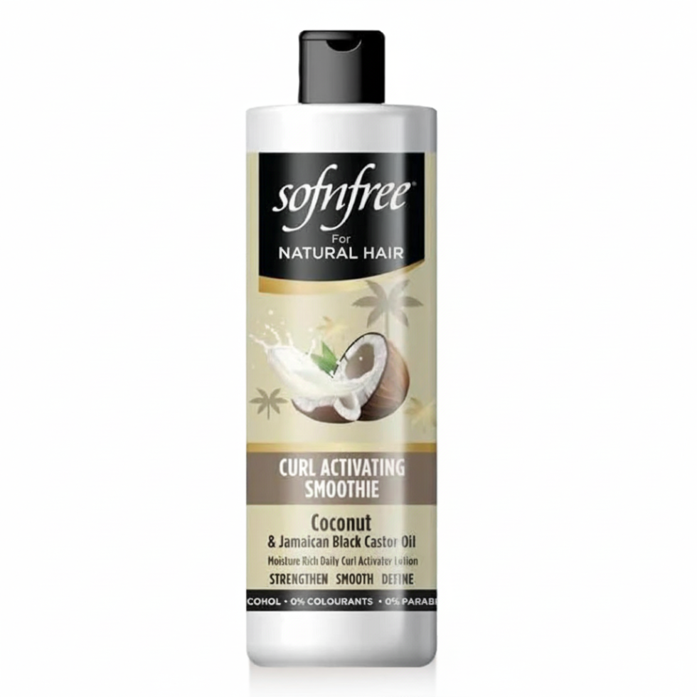 SOF N FREE curl activator smoothie defines and moisturises natural curls