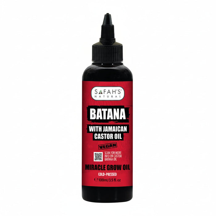 safahs naturals batana jamaican castor oil miracle grow oil 100ml hair growth scalp nourishment oil