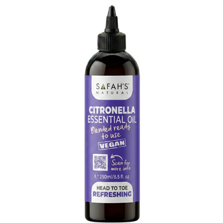 safahs naturals citronella essential oil 250ml insect repellent aromatherapy fresh citrus oil