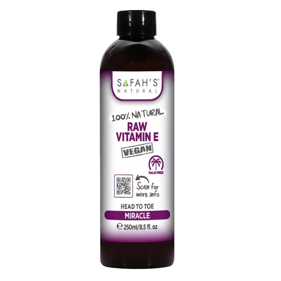 safahs naturals pure raw vitamin e oil 250ml skin hair repair moisturizing natural oil