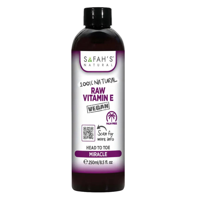 safahs naturals pure raw vitamin e oil 250ml skin hair repair moisturizing natural oil