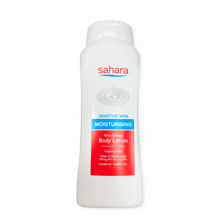 Sahara sensitive skin body lotion non greasy moisturizing hydration for soft skin