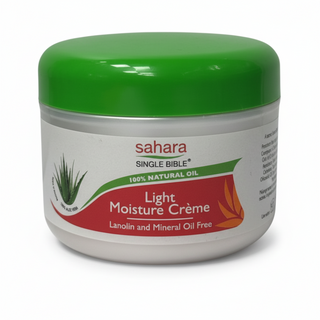 Sahara single bible light moisture crème lanolin and mineral oil free hair hydration cream