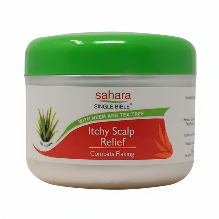 Sahara single bible itchy scalp relief combats flaking and soothes dry irritated scalp