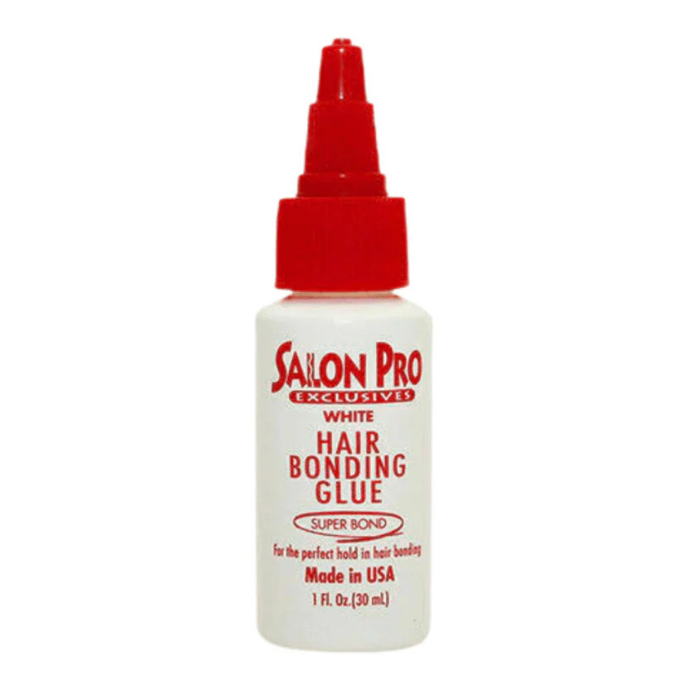 salon pro exclusive white bonding glue super bond 30ml strong hair adhesive for weaves and hair extensions installation
