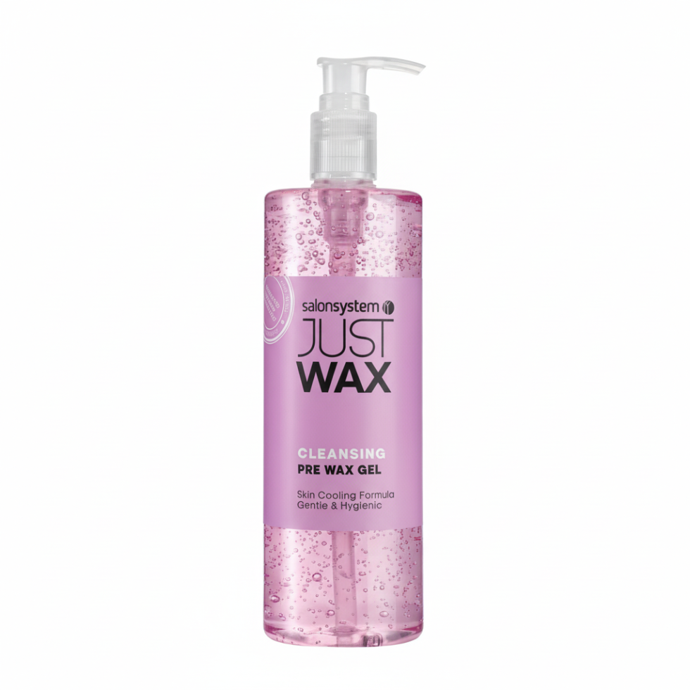 Salon System Just Wax cleansing pre wax gel cools cleanses and prepares skin for waxing