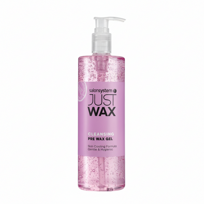 Salon System Just Wax cleansing pre wax gel cools cleanses and prepares skin for waxing
