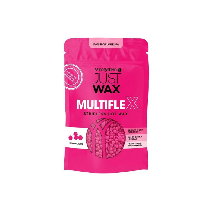 Salon System Just Wax multiflex berrylicious hot wax 700g for stripless hair removal
