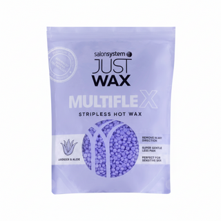 Salon System Just Wax multiflex hot wax beads with lavender and aloe vera for hair removal
