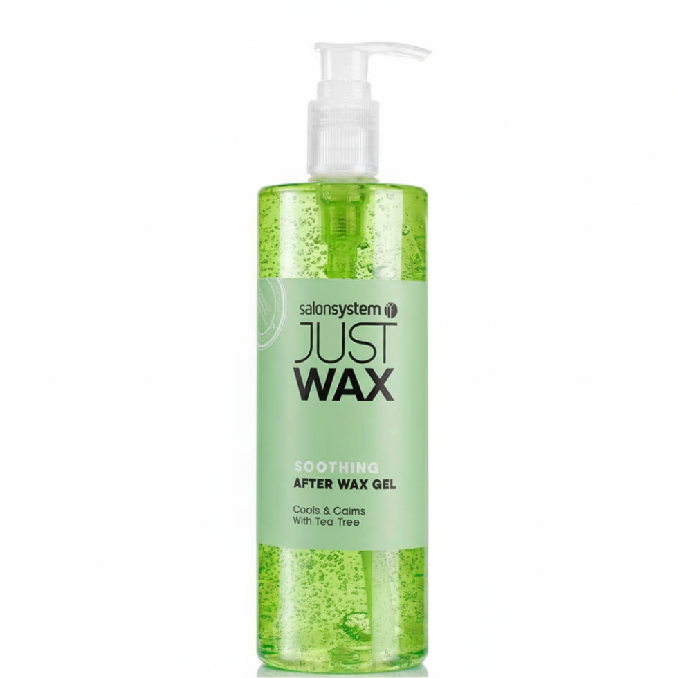 Salon System Just Wax soothing after wax gel with tea tree cools calms and refreshes skin