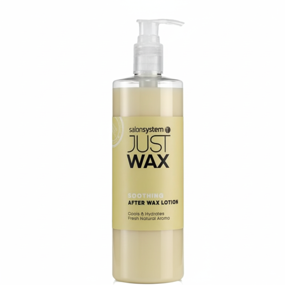 Salon System Just Wax soothing after wax lotion cools hydrates and softens skin after waxing