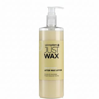Salon System Just Wax soothing after wax lotion cools hydrates and softens skin after waxing