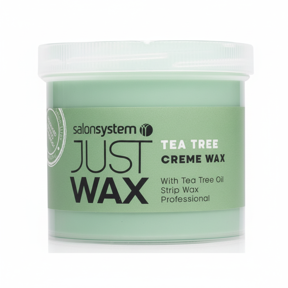 Salon System Just Wax tea tree cream wax with tea tree oil professional strip wax for hair removal