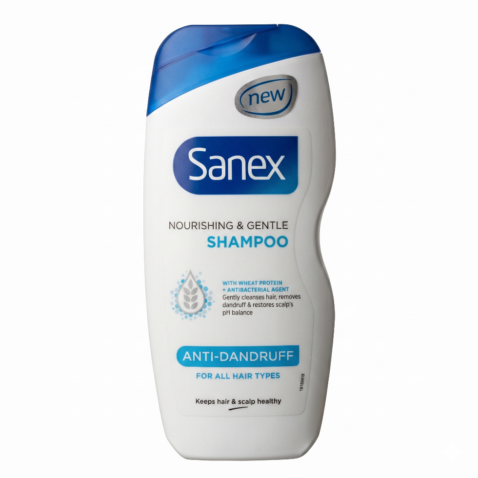 sanex anti dandruff shampoo 250ml scalp care flake control clean fresh hair shampoo