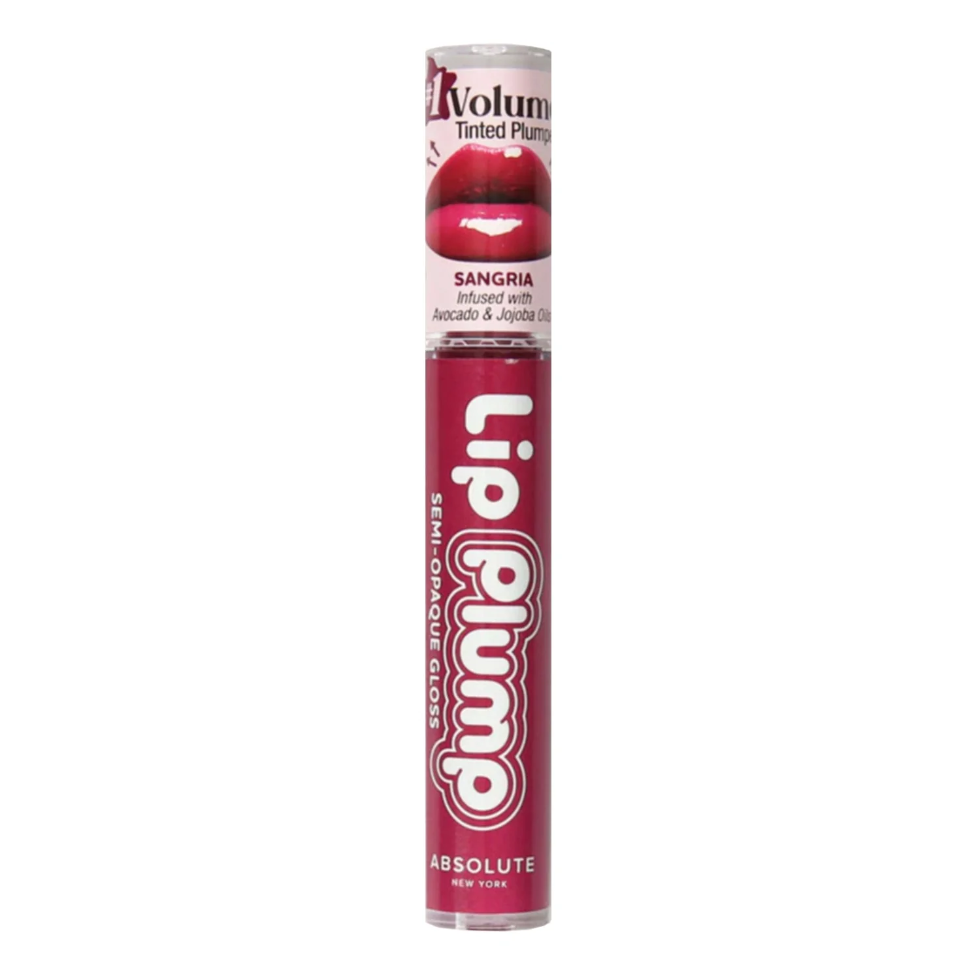 absolute new york lip plump semi opaque gloss hydrating plumping shine fuller glossy lips