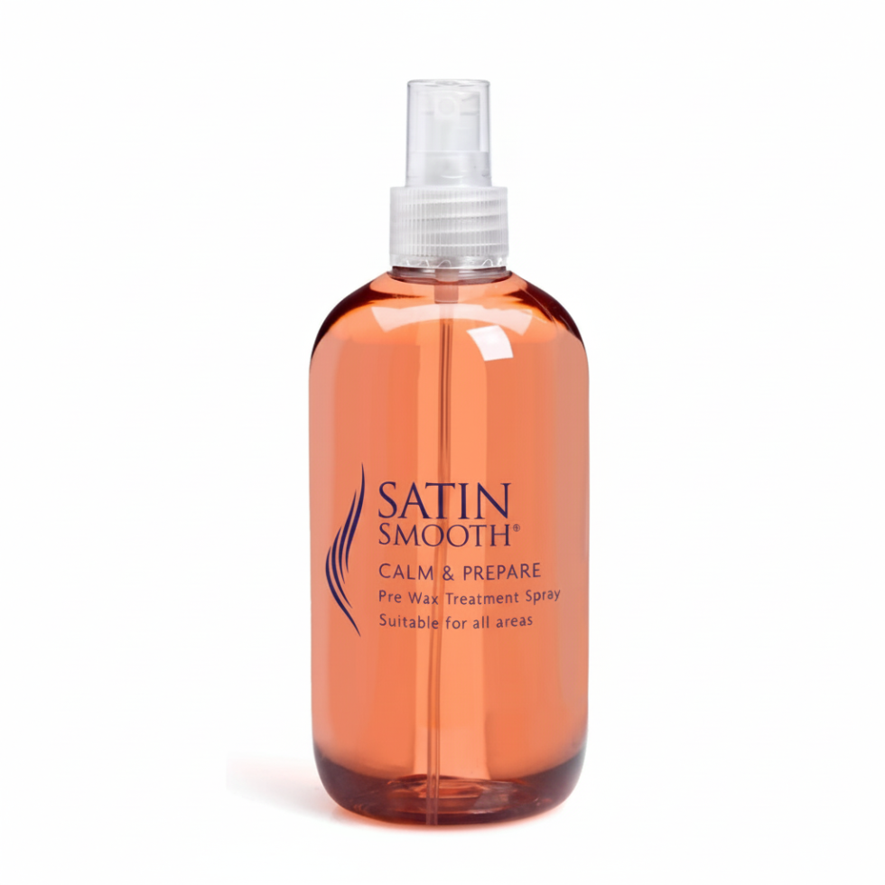 satin smooth calm prepare pre wax treatment spray 250ml skin prep hair removal waxing preparation spray
