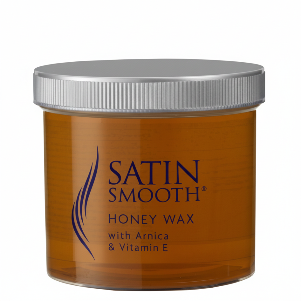 satin smooth honey wax 425g arnica vitamin e soft hair removal wax smooth skin waxing product