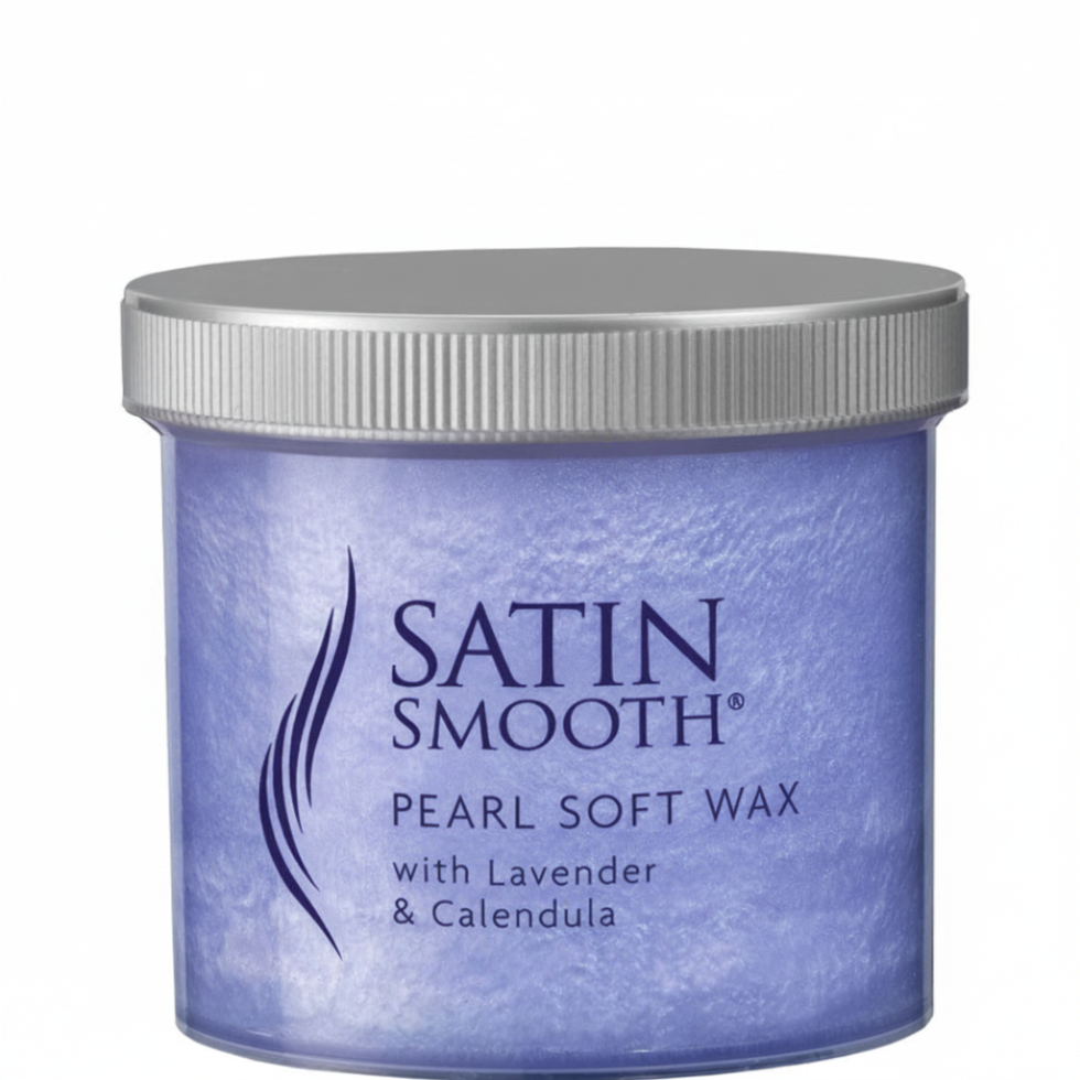 satin smooth pearl soft wax 425g lavender calendula soothing hair removal wax smooth skin