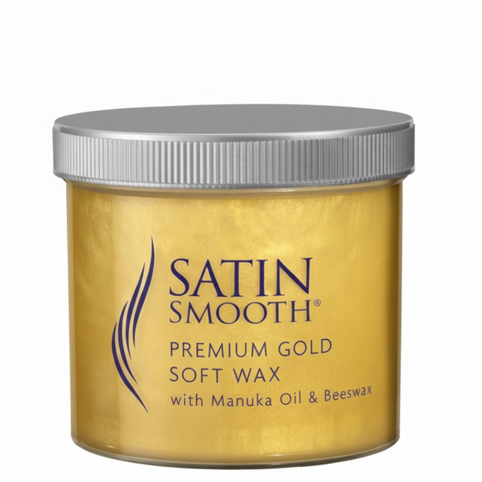 Satin Smooth Premium Gold Soft Wax 425g |  With Manuka Oil & Beeswax
