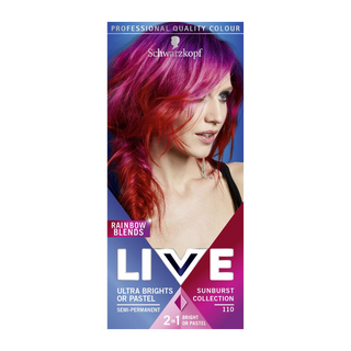 schwarzkopf live 110 sunburst semi permanent ultra brights hair color radiant warm fashion dye for creative and bold styling