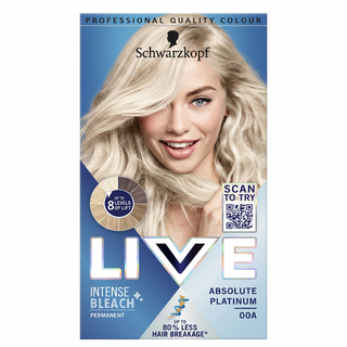 schwarzkopf live intensive bleach permanent hair lightener kit high lift bleaching product
